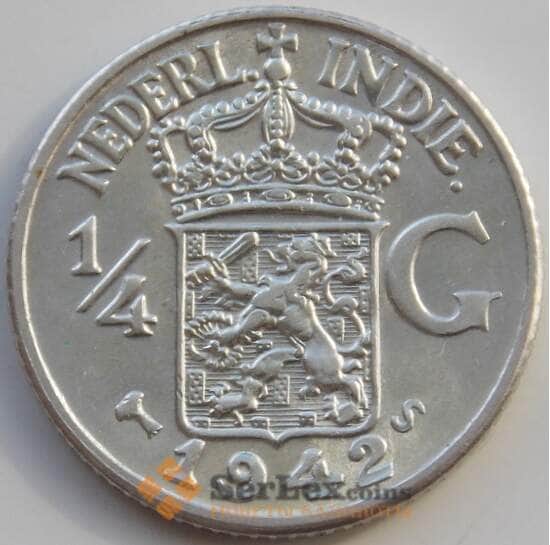 Нидерландская Восточная Индия 1/4 гульдена 1942 S КМ319 UNC  арт. 10121