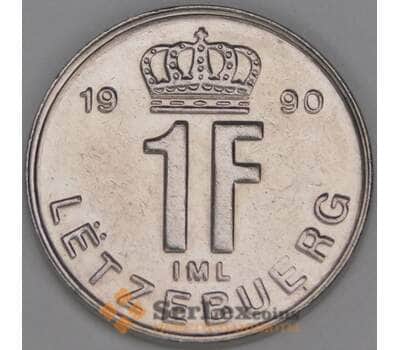 Люксембург 1 франк 1990 КМ63 UNC арт. 53387