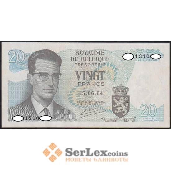 Бельгия банкнота 20 франков 1964 Р138 AU-aUNC арт. 48251