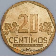 Перу 20 сентимо 2007 КМ306.4 UNC арт. 57639