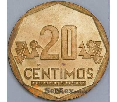 Перу 20 сентимо 2007 КМ306.4 UNC арт. 57639