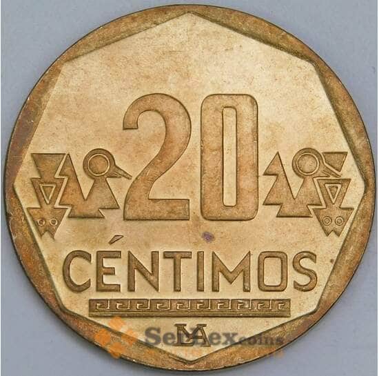 Перу 20 сентимо 2007 КМ306.4 UNC арт. 57639 Перу 20 сентимо 2007 КМ306.4 UNC арт. 57639
