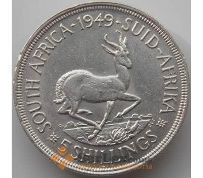 Монета Южная Африка ЮАР 5 шиллингов 1949 КМ40.1 aUNC арт. 11685