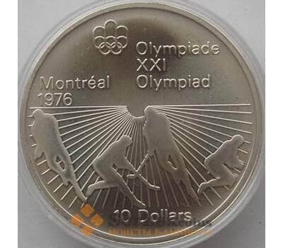 Монета Канада 10 долларов 1976 BU КМ112 Серебро Хоккей на траве (J05.19) арт. 14826