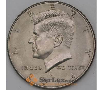 Монета США 1/2 доллара 50 центов 2014 D UNC арт. 30379