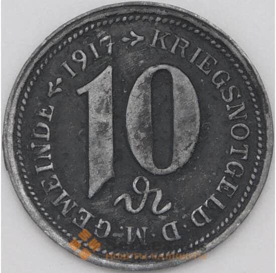 Германия Нотгельд 10 пфеннигов 1917 Веилер арт. 23211