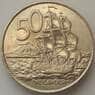 Новая Зеландия 50 центов 2002 КМ119 XF Корабль Эндевор (J05.19) арт. 17225