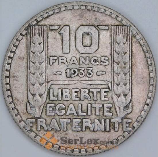 Франция 10 франков 1933 КМ878 VF арт. 57360