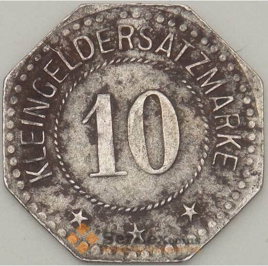 Германия Нотгельд 10 пфеннигов  1918 XF Пирмазенс (j05.19) арт. 19930