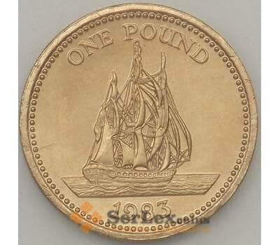 Монета Гернси 1 фунт 1983 UNC (n17.19) арт. 21129