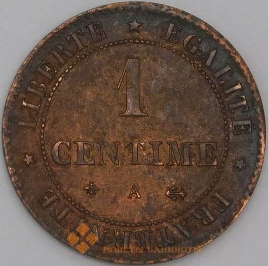 Франция монета 1 сантим 1879 А КМ826 XF арт. 44722