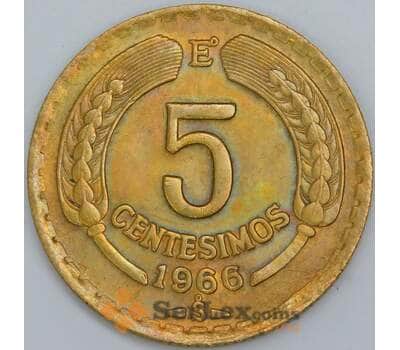 Чили 5 сентесимо 1966 КМ190 AU-aUNC арт. 57743