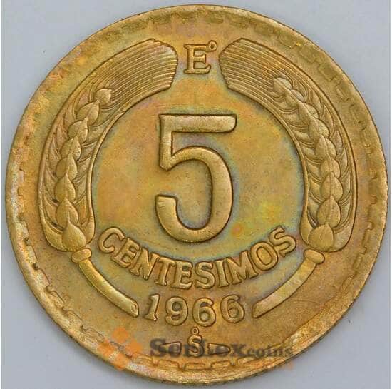 Чили 5 сентесимо 1966 КМ190 AU-aUNC арт. 57743