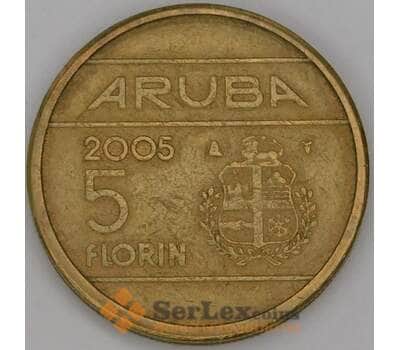 Аруба 5 флоринов 2005 КМ38 VF арт. 52829
