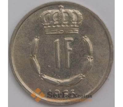 Монета Люксембург 1 франк 1965 КМ55 AU арт. 39383