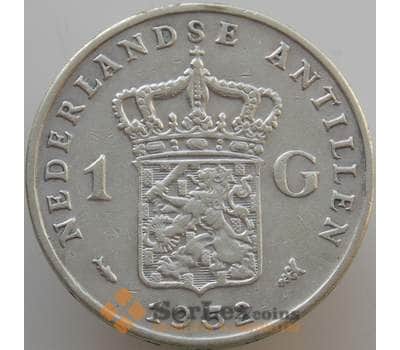 Монета Нидерландские Антиллы 1 гульден 1952 КМ2 VF  арт. 10095