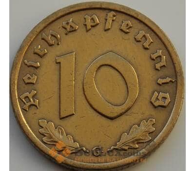 Монета Германия 10 рейхспфеннигов 1937 G КМ92 VF арт. 8973