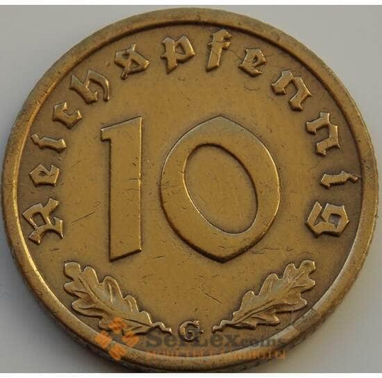 Германия 10 рейхспфеннигов 1937 G КМ92 VF арт. 8973