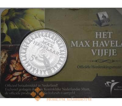 Монета Нидерланды 5 евро 2010 Proof Макс Хевелар арт. 28552