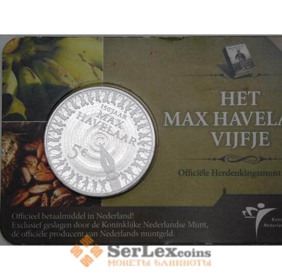 Нидерланды 5 евро 2010 Proof Макс Хевелар арт. 28552