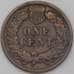 Монета США 1 цент 1890 КМ90а VF арт. 26138
