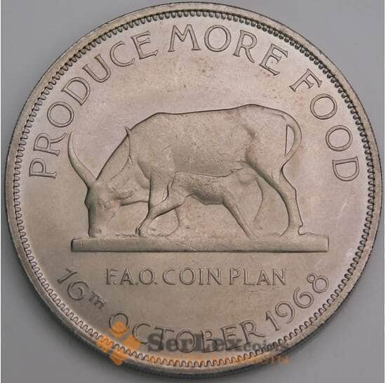 Уганда монета 5 шиллингов 1968 КМ7 UNC ФАО арт. 46315