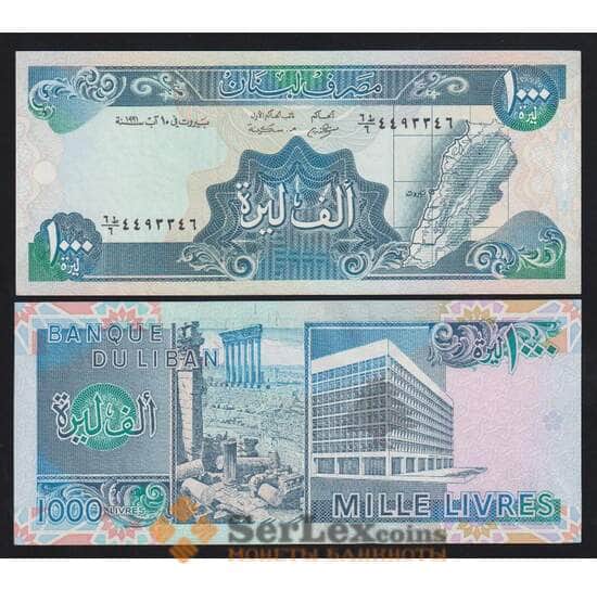 Ливан 1000 ливров 1991 Р69b(2) UNC арт. 55470