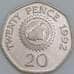Гернси 20 пенсов 1992 КМ44 AU арт. 56458