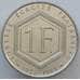 Монета Франция 1 франк 1988 КМ963 aUNC Шарль де Голль (J05.19) арт. 16386