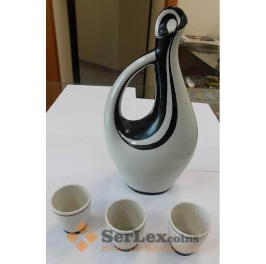 Кувшин графин с крышкой фарфор, завод Сысерть, период СССР арт. 37754