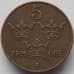 Монета Швеция 5 эре 1938 КМ779.2 VF (J05.19) арт. 16735