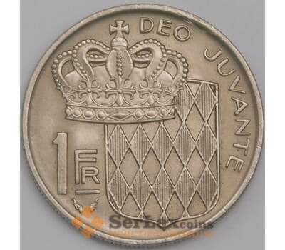 Монако монета 1 франк 1977 КМ140 AU арт. 43155