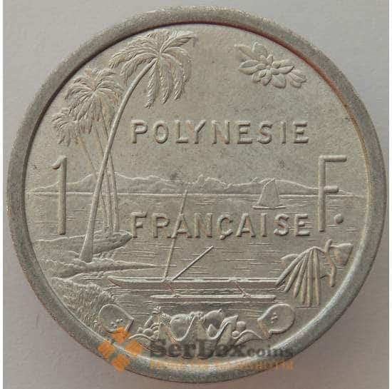 Французская Полинезия 1 франк 1965 КМ2 UNC (J05.19) арт. 16650