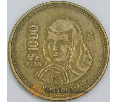 Мексика 1000 песо 1988 КМ536 XF арт. 56709