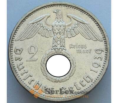 Монета Германия 2 марки 1939 A КМ93 XF-AU Серебро (J05.19) арт. 16786
