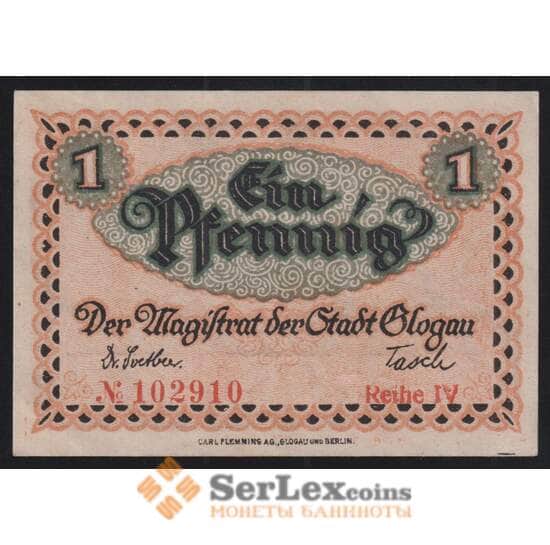 Германия Польша Glogau 1 пфенниг 1920 РG020.4a AU арт. 51990