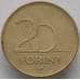 Монета Венгрия 20 форинтов 1995 КМ696 VF (J05.19) арт. 15260