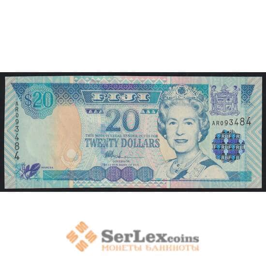 Фиджи 20 долларов ND 2002 Р107а UNC арт. 52064