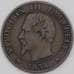 Монета Франция 5 сантим 1854 КМ777 VF+ арт. 28222