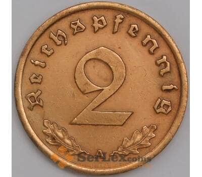 Монета Германия 2 пфеннига (рейхспфеннига) 1939 А КМ90 XF арт. 18881