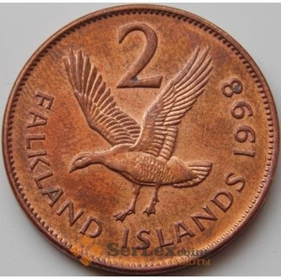 Фолклендские острова 2 пенса 1998 КМ3а XF арт. 6738