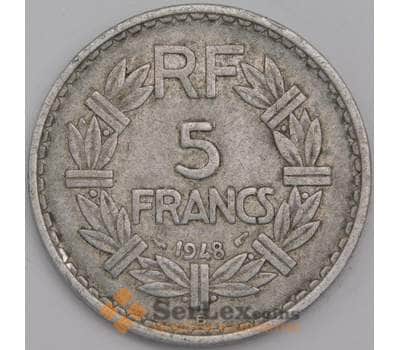 Франция монета 5 франков 1948 КМ888b VF арт. 42933