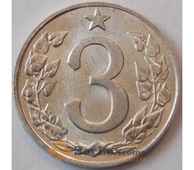 Монета Чехословакия 3 геллера 1963 КМ52 UNC (J05.19) арт. 17842