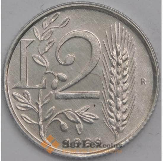 Сан-Марино монета 2 лиры 1989 КМ232 UNC Шестнадцать веков истории арт. 40981