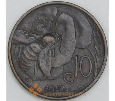 Италия 10 чентезимо 1927 КМ60 XF арт. 56268