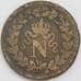 Франция монета 1 десим 1814 КМ700 VG арт. 43406