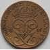 Монета Швеция 2 эре 1950 КМ778 VF (J05.19) арт. 16740