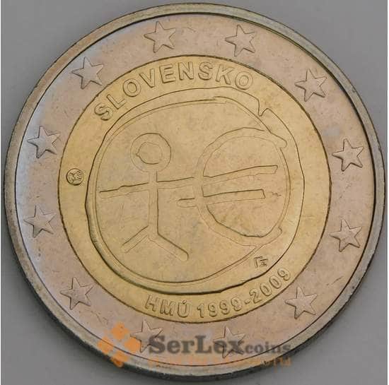 Словакия монета 2 евро 2009 КМ103 UNC 10 лет евро арт. 46756