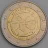 Словакия монета 2 евро 2009 КМ103 UNC 10 лет евро арт. 46756