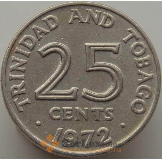 Тиринидад и Тобаго 25 центов 1972 КМ4 aUNC арт. 10072